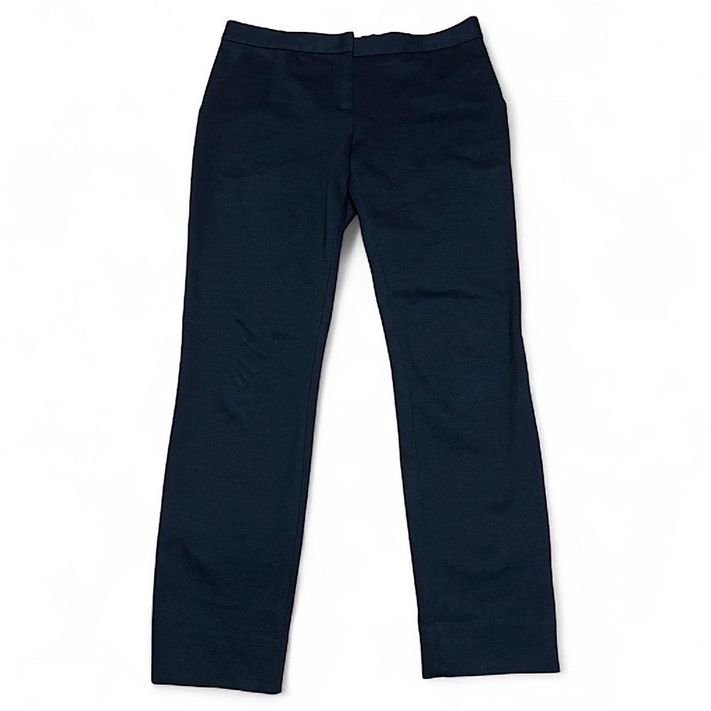 Diane von Furstenberg Navy Slim Fit Dress Pants Sz 6 Ankle Trousers Workwear